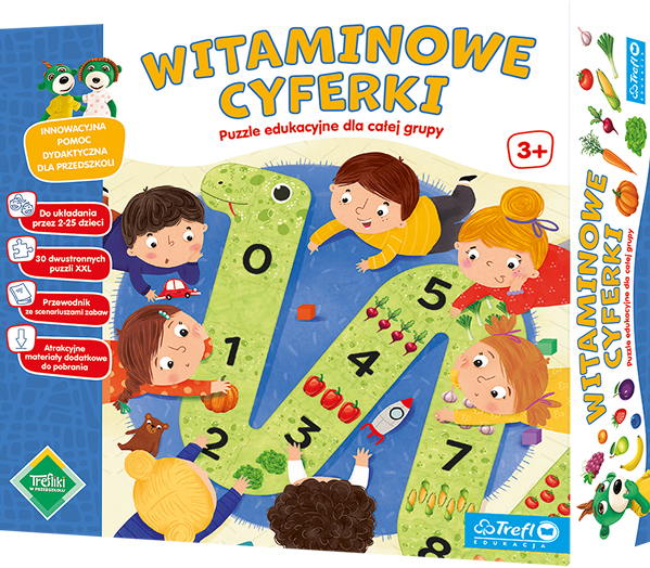 Witaminowe cyferki puzzle