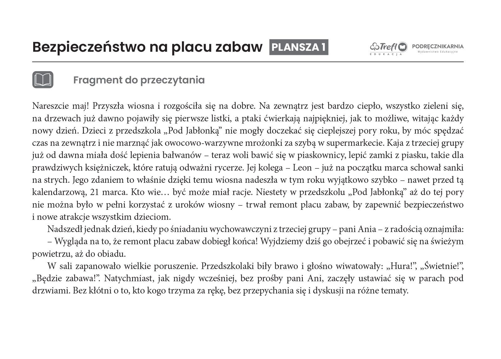 Bezpieczeństwo na placu zabaw 