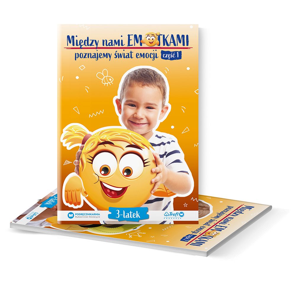 Między nami Emotkami. Poznajemy świat emocji. Trzylatek