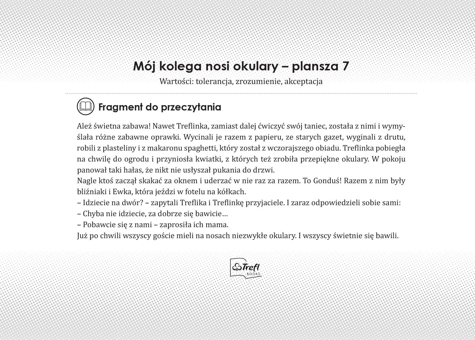 Mój kolega nosi okulary