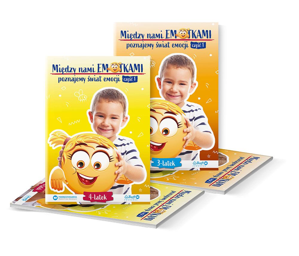 Między nami Emotkami. Poznajemy świat emocji. Trzy- i czterolatek